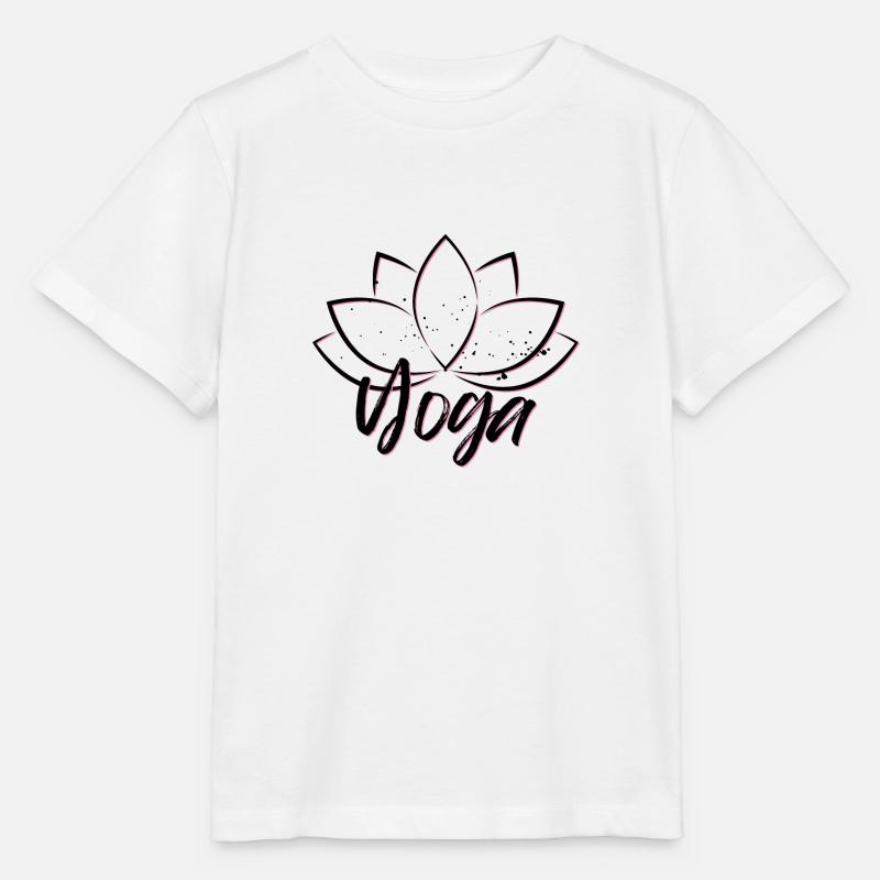 Yoga Fleur de lotus - T-shirt bio MINI CREATOR Stanley/Stella Enfant - blanc