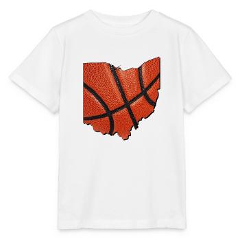 Ohio (United States) | real basketball | Map - Stanley/Stella MINI CREATOR Kids’ T-Shirt - white - Front - Maike (125cm)