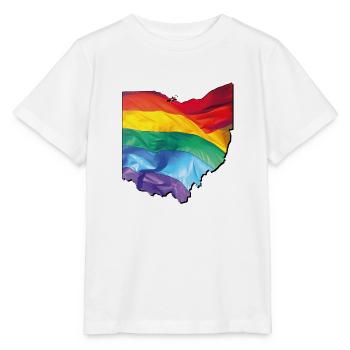 Ohio (United States) | Real Flag | LGBTQIA+ - Stanley/Stella MINI CREATOR Kids’ T-Shirt - white - Front - Maike (125cm)