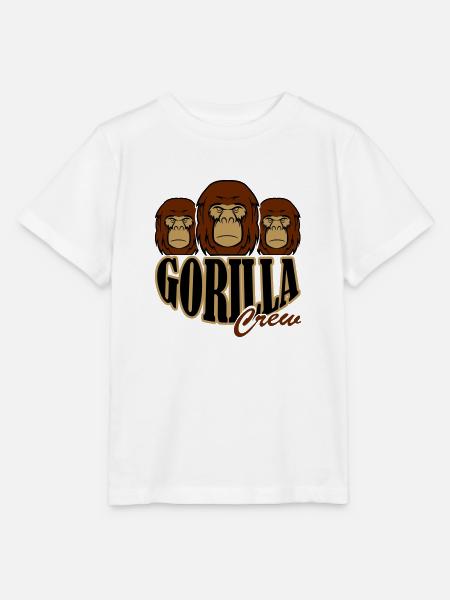 gorilla crew - Stanley/Stella Kinder T-Shirt MINI CREATOR - Weiß