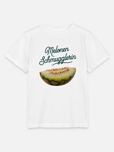 Melonen Schmugglerin Schwangerschaft Geschenkidee - Stanley/Stella Kinder T-Shirt MINI CREATOR - Weiß
