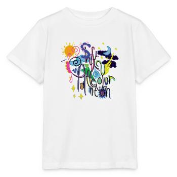 Déplacez votre attention - T-shirt bio MINI CREATOR Stanley/Stella Enfant - blanc - Devant - Maike (125cm)