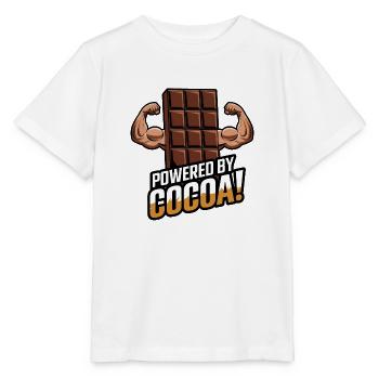 Propulsé par le cacao ! - T-shirt bio MINI CREATOR Stanley/Stella Enfant - blanc - Devant - Maike (125cm)