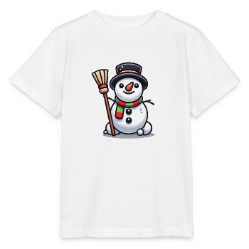 Bonhomme de neige Bande dessinée - T-shirt bio MINI CREATOR Stanley/Stella Enfant - blanc - Devant - Maike (125cm)