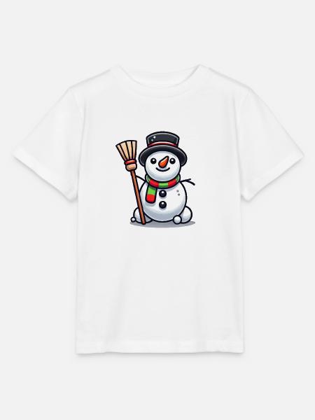 Schneemann Comic - Stanley/Stella Kinder T-Shirt MINI CREATOR - Weiß