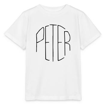 Peter - Stanley/Stella Kinder T-Shirt MINI CREATOR  - Weiß - Vorne - Maike (125cm)