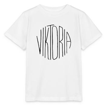 Victoria - T-shirt bio MINI CREATOR Stanley/Stella Enfant - blanc - Devant - Maike (125cm)