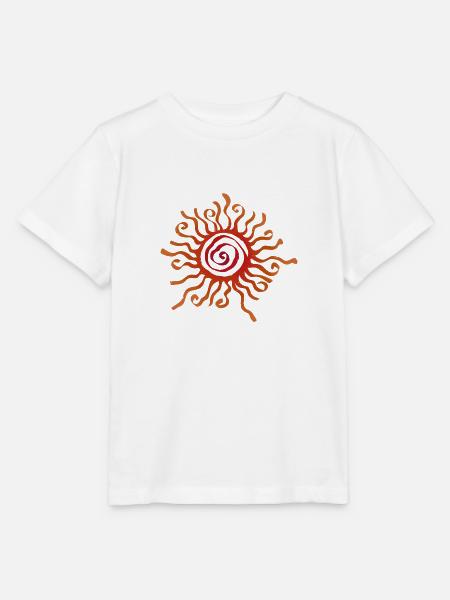 Die rote Sonne - Stanley/Stella Kinder T-Shirt MINI CREATOR  - Weiß