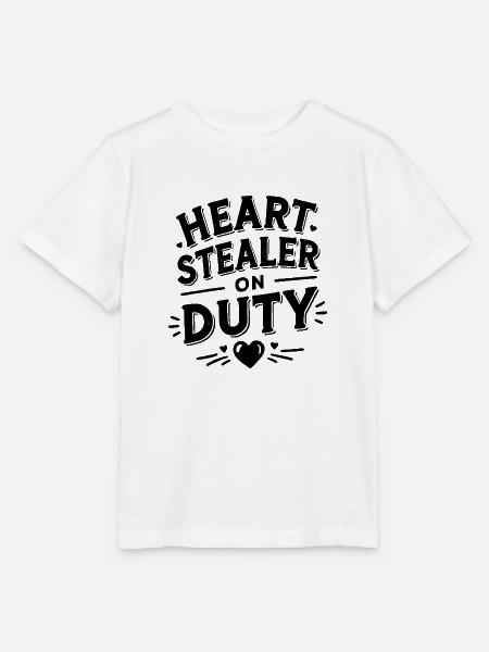 Herzdieb im Einsatz - Stanley/Stella Kinder T-Shirt MINI CREATOR  - Weiß