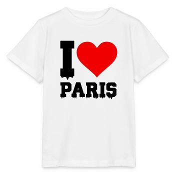 i love paris - Stanley/Stella Kinder T-Shirt MINI CREATOR  - Weiß - Vorne - Maike (125cm)