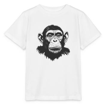 Monkey - Chimpanzee - Stanley/Stella MINI CREATOR Kids’ T-Shirt - white - Front - Maike (125cm)