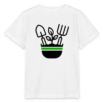 Jardinier Jardinier Icône - T-shirt bio MINI CREATOR Stanley/Stella Enfant - blanc - Devant - Maike (125cm)