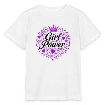 Frauenpower Spruch - Stanley/Stella Kinder T-Shirt MINI CREATOR  - Weiß - Vorne - Maike (125cm)