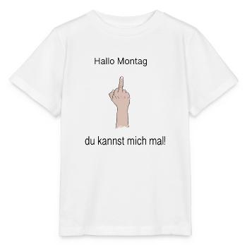 Hallo Montag - Stanley/Stella Kinder T-Shirt MINI CREATOR  - Weiß - Vorne - Maike (125cm)