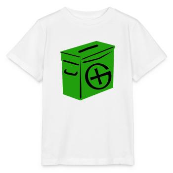 Geocaching: Ammo Can - T-shirt bio MINI CREATOR Stanley/Stella Enfant - blanc - Devant - Maike (125cm)