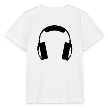 headphones - Stanley/Stella Kinder T-Shirt MINI CREATOR  - Weiß - Vorne - Maike (125cm)