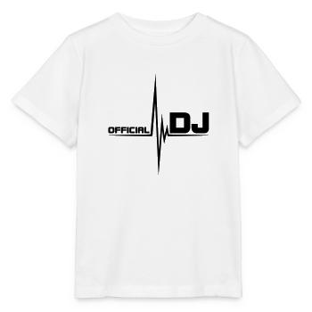 Official DJ Cool Party Club Music Pulse Heartbeat - Stanley/Stella MINI CREATOR Kids’ T-Shirt - white - Front - Maike (125cm)
