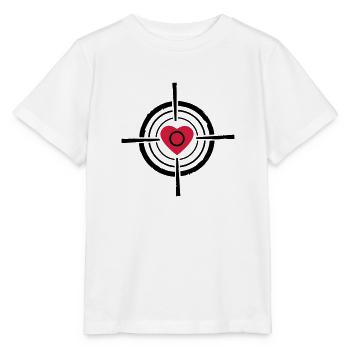 Amour cible - T-shirt bio MINI CREATOR Stanley/Stella Enfant - blanc - Devant - Maike (125cm)