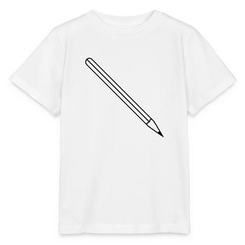 pencil - Stanley/Stella Kinder T-Shirt MINI CREATOR  - Weiß - Vorne - Maike (125cm)