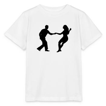 swing dancers - Stanley/Stella MINI CREATOR Kids’ T-Shirt - white - Front - Maike (125cm)