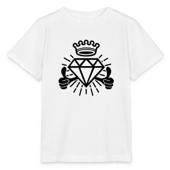 Thumbs up (Diamant) - Stanley/Stella Kinder T-Shirt MINI CREATOR  - Weiß - Vorne - Maike (125cm)