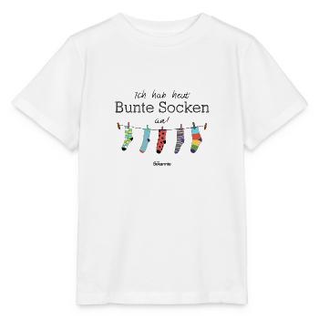 Alte Bekannte - Bunte Socken - Stanley/Stella Kinder T-Shirt MINI CREATOR  - Weiß - Vorne - Maike (125cm)