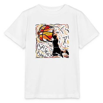 basketball losangeles - Stanley/Stella Kinder T-Shirt MINI CREATOR  - Weiß - Vorne - Maike (125cm)