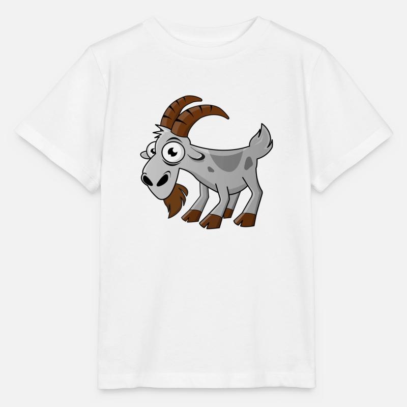lustiger Comic-Ziegenbock - Stanley/Stella Kinder T-Shirt MINI CREATOR - Weiß