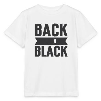 back in black - Stanley/Stella MINI CREATOR Kids’ T-Shirt - white - Front - Maike (125cm)
