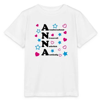 Anna - Stanley/Stella Kinder T-Shirt MINI CREATOR  - Weiß - Vorne - Maike (125cm)