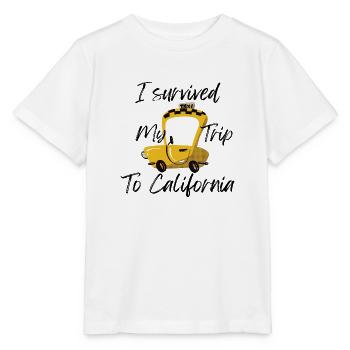 I Survived My Trip To California - Stanley/Stella MINI CREATOR Kids’ T-Shirt - white - Front - Maike (125cm)
