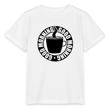 Circle Good Morning - Stanley/Stella MINI CREATOR Kids’ T-Shirt - white - Front - Maike (125cm)
