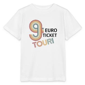 Mit 9 Euro unterwegs neun Euro Ticket Touri Sylt - Stanley/Stella Kinder T-Shirt MINI CREATOR  - Weiß - Vorne - Maike (125cm)