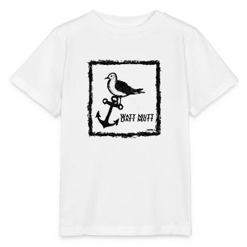 Sei eine Möwe, Scheiss drauf - Stanley/Stella Kinder T-Shirt MINI CREATOR  - Weiß - Vorne - Maike (125cm)