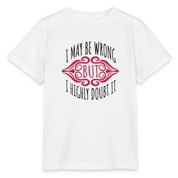 I may be wrong - Stanley/Stella MINI CREATOR Kids’ T-Shirt - white - Front - Maike (125cm)