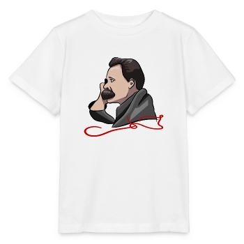 Nietzsche - T-shirt bio MINI CREATOR Stanley/Stella Enfant - blanc - Devant - Maike (125cm)
