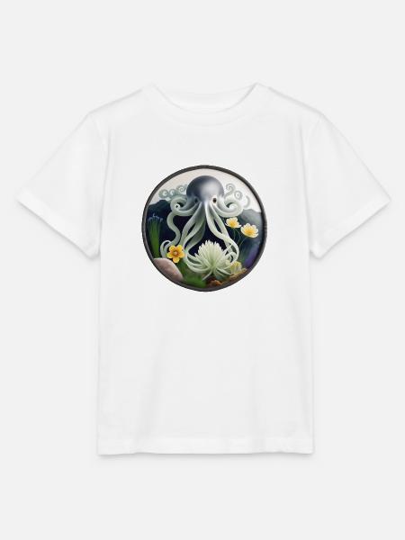 Tintenfisch - Stanley/Stella Kinder T-Shirt MINI CREATOR - Weiß