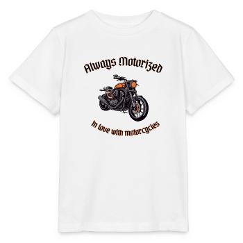 Always motorized - classic motorization - Stanley/Stella MINI CREATOR Kids’ T-Shirt - white - Front - Maike (125cm)