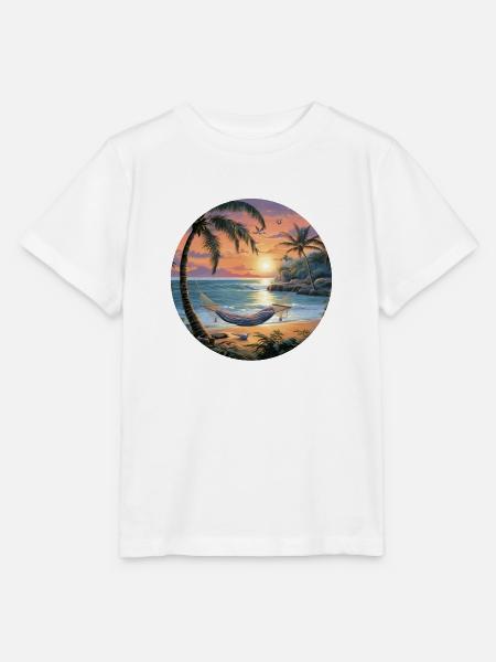 Flucht zur Küstenstille: Meeresblick im Sommer - Stanley/Stella Kinder T-Shirt MINI CREATOR  - Weiß