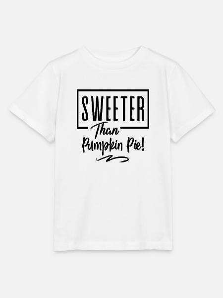 Sweeter Than Pumpkin Pie! - Stanley/Stella Kinder T-Shirt MINI CREATOR - Weiß
