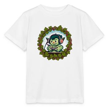 Gobelin de jeu vidéo - T-shirt bio MINI CREATOR Stanley/Stella Enfant - blanc - Devant - Maike (125cm)