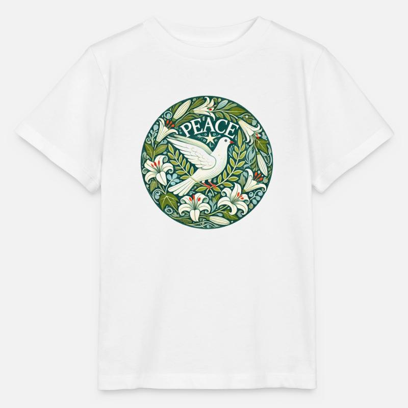 Friedenstaube - Stanley/Stella Kinder T-Shirt MINI CREATOR  - Weiß