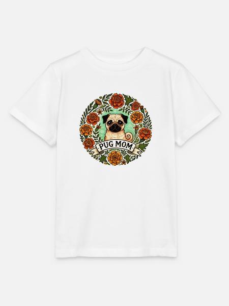 Mops-Mama - Stanley/Stella Kinder T-Shirt MINI CREATOR - Weiß