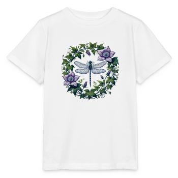 Libellule - T-shirt bio MINI CREATOR Stanley/Stella Enfant - blanc - Devant - Maike (125cm)