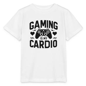 Gaming ist mein Cardio - Stanley/Stella Kinder T-Shirt MINI CREATOR  - Weiß - Vorne - Maike (125cm)