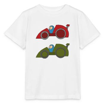 autorennen 2 - Stanley/Stella Kinder T-Shirt MINI CREATOR  - Weiß - Vorne - Maike (125cm)