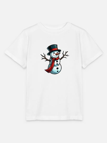 Schneemann - Stanley/Stella Kinder T-Shirt MINI CREATOR  - Weiß