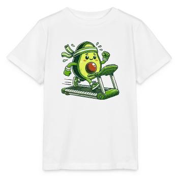 Eine sportliche Avocado - Stanley/Stella Kinder T-Shirt MINI CREATOR  - Weiß - Vorne - Maike (125cm)