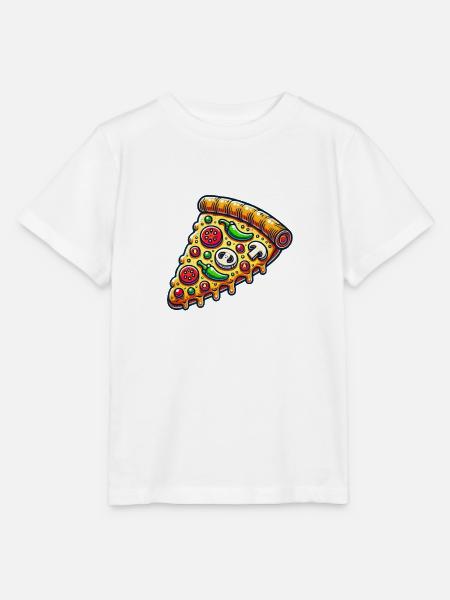 Pizza - Stanley/Stella Kinder T-Shirt MINI CREATOR  - Weiß