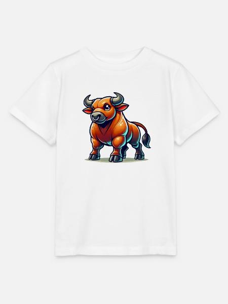 stier comic - Stanley/Stella Kinder T-Shirt MINI CREATOR  - Weiß